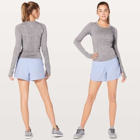 Lululemon - Hotty Hot Low-Rise Lined Short 4" W7AVGT: Size 4: Serene Blue Powder - Picture 1 of 16